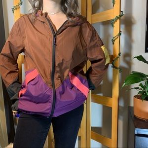Windbreaker color block jacket
